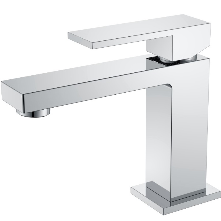 Смеситель для раковины Boheme Qubic 471-CR (хром), без донного клапана