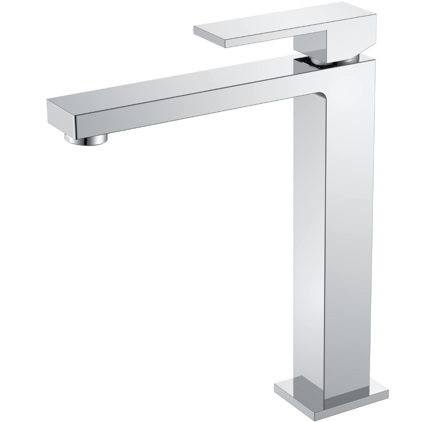 Смеситель для раковины Boheme Qubic 472-CR (хром), без донного клапана