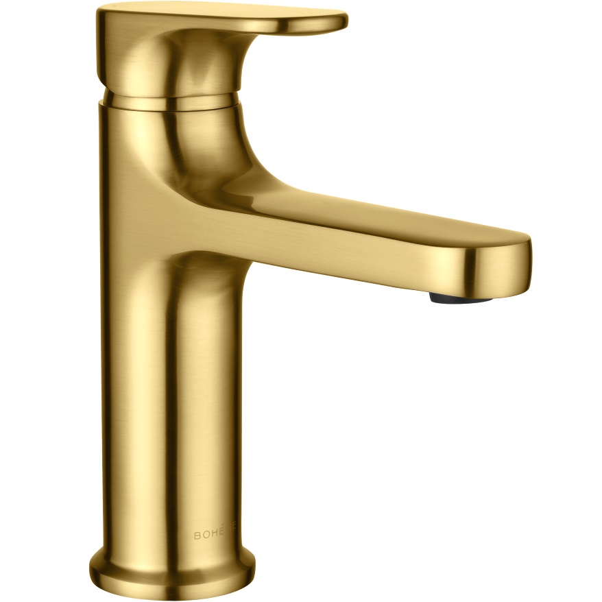 Смеситель для раковины Boheme Spectre 451-MG (золото матовое), без донного клапана