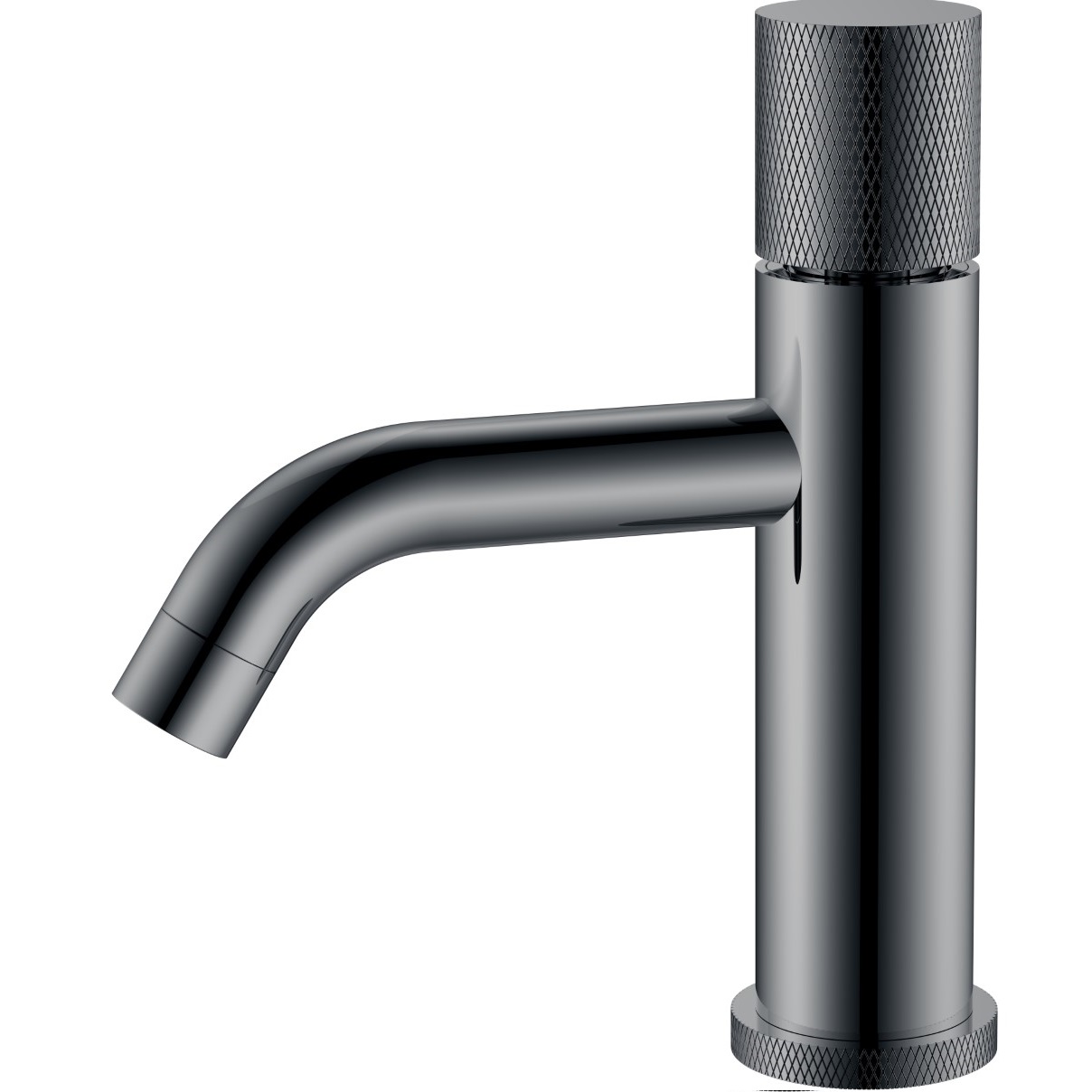 Смеситель для раковины Boheme Stick Touch 121-SGM.2 (оружейный металл глянцевый), без донного клапана