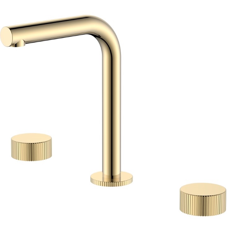 Смеситель для раковины Boheme Stick Linea 152-G.3 (золотой), без донного клапана