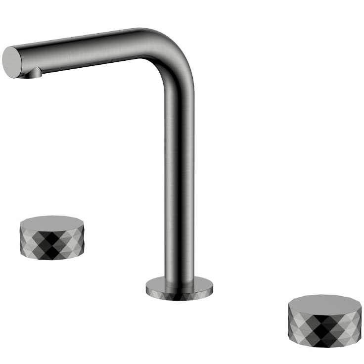Смеситель для раковины Boheme Stick Diamond 152-GM (оружейный металл), без донного клапана