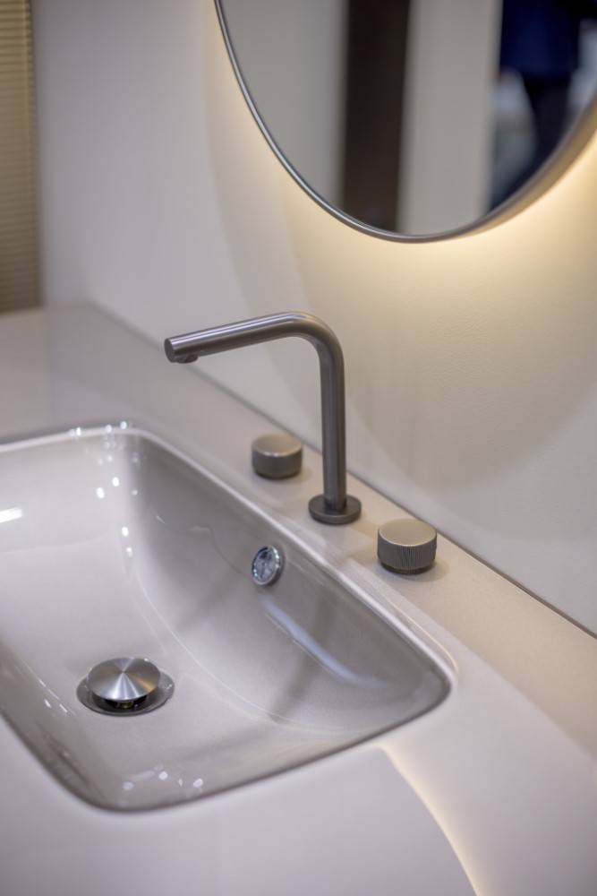 Смеситель для раковины Boheme Stick Linea 152-GM.3 (оружейный металл), без донного клапана