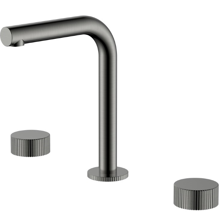 Смеситель для раковины Boheme Stick Linea 152-GM.3 (оружейный металл), без донного клапана