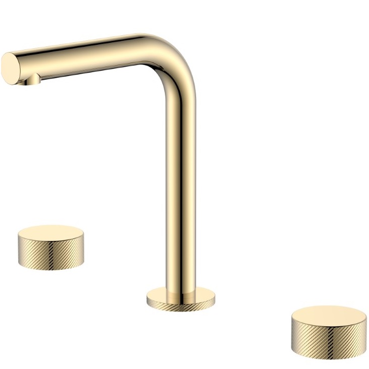 Смеситель для раковины Boheme Stick Spirale 152-G.4 (золотой), без донного клапана