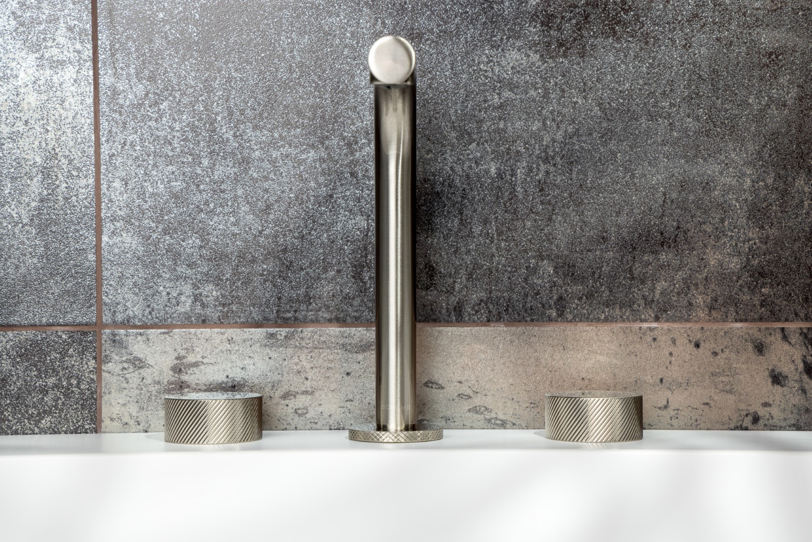 Смеситель для раковины Boheme Stick Spirale 152-NB.4 (никель брашированный), без донного клапана