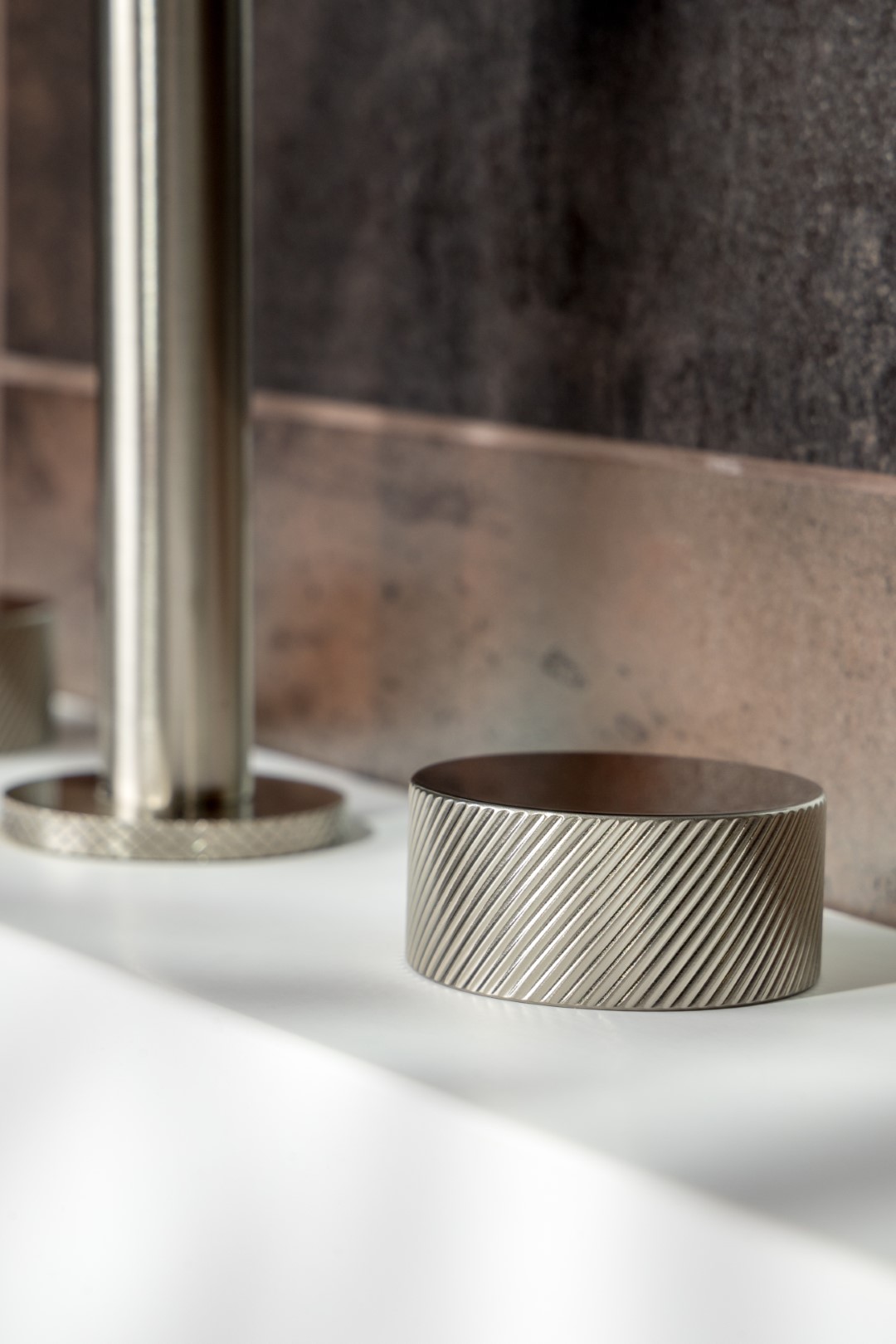 Смеситель для раковины Boheme Stick Spirale 152-NB.4 (никель брашированный), без донного клапана