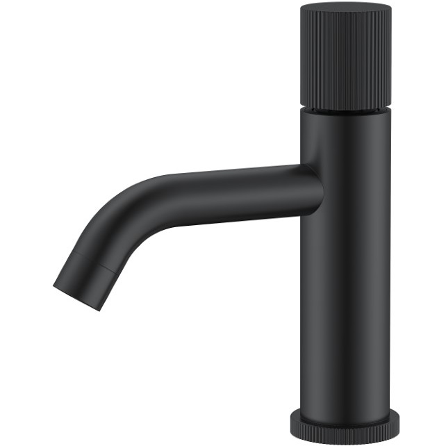 Смеситель для раковины Boheme Stick Linea 121-BB.3 (черный матовый), без донного клапана