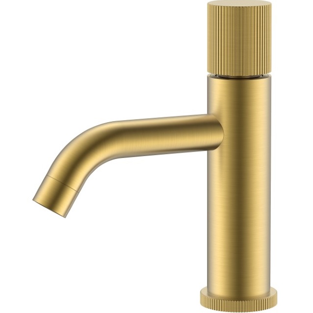 Смеситель для раковины Boheme Stick Linea 121-MG.3 (золото матовое), без донного клапана