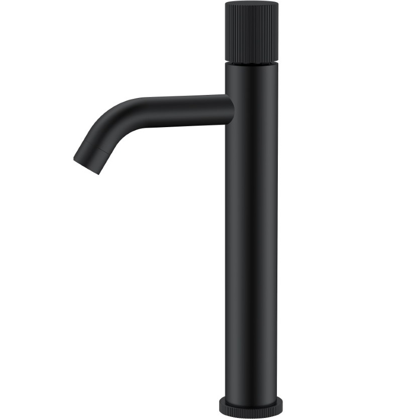 Смеситель для раковины Boheme Stick Linea 122-BB.3 (черный матовый), без донного клапана