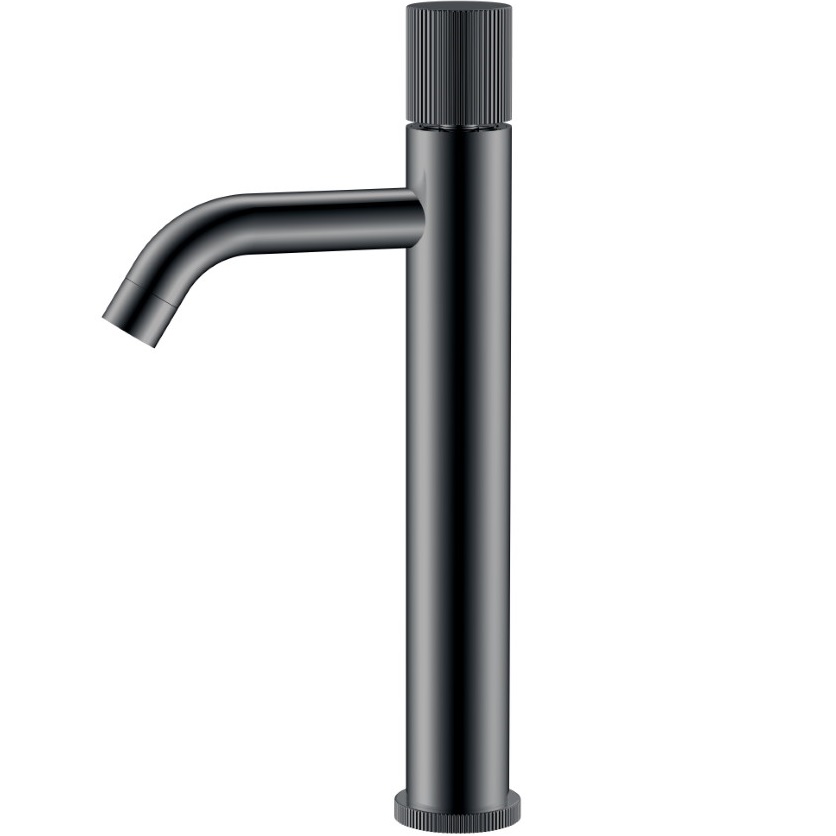 Смеситель для раковины Boheme Stick Linea 122-SGM.3 (оружейный металл глянцевый), без донного клапана