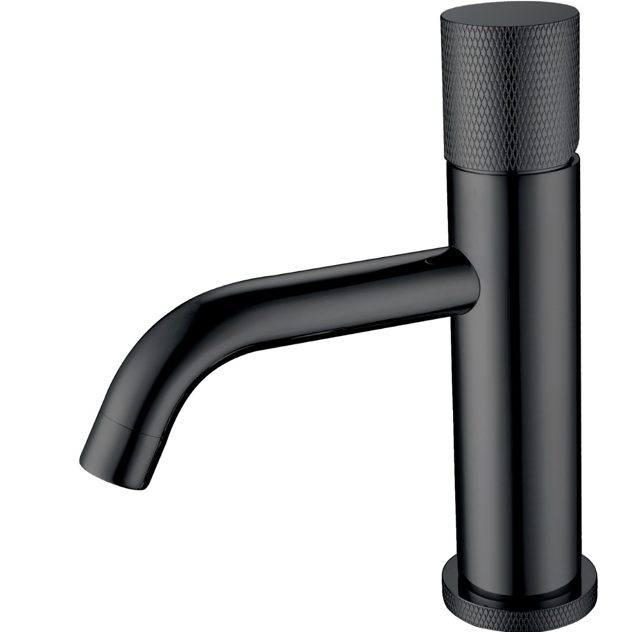 Смеситель для раковины Boheme Stick Touch 121-BB.2 (черный матовый), без донного клапана