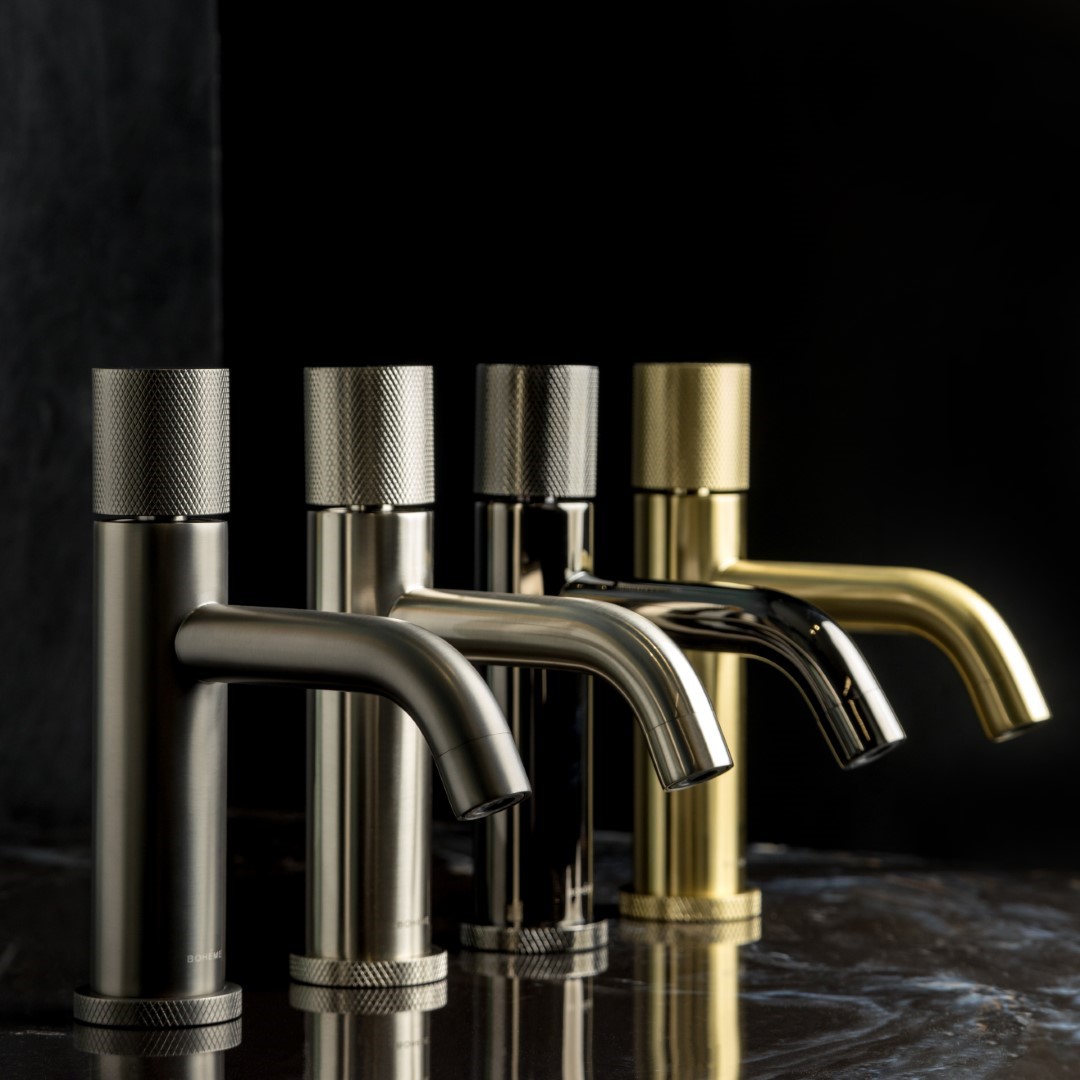 Смеситель для раковины Boheme Stick Touch 121-GM.2 (оружейный металл), без донного клапана