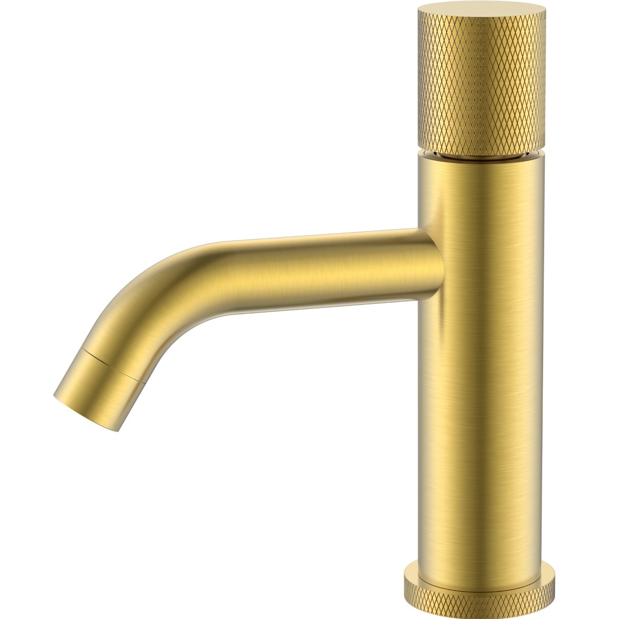 Смеситель для раковины Boheme Stick Touch 121-MG.2 (золото матовое), без донного клапана