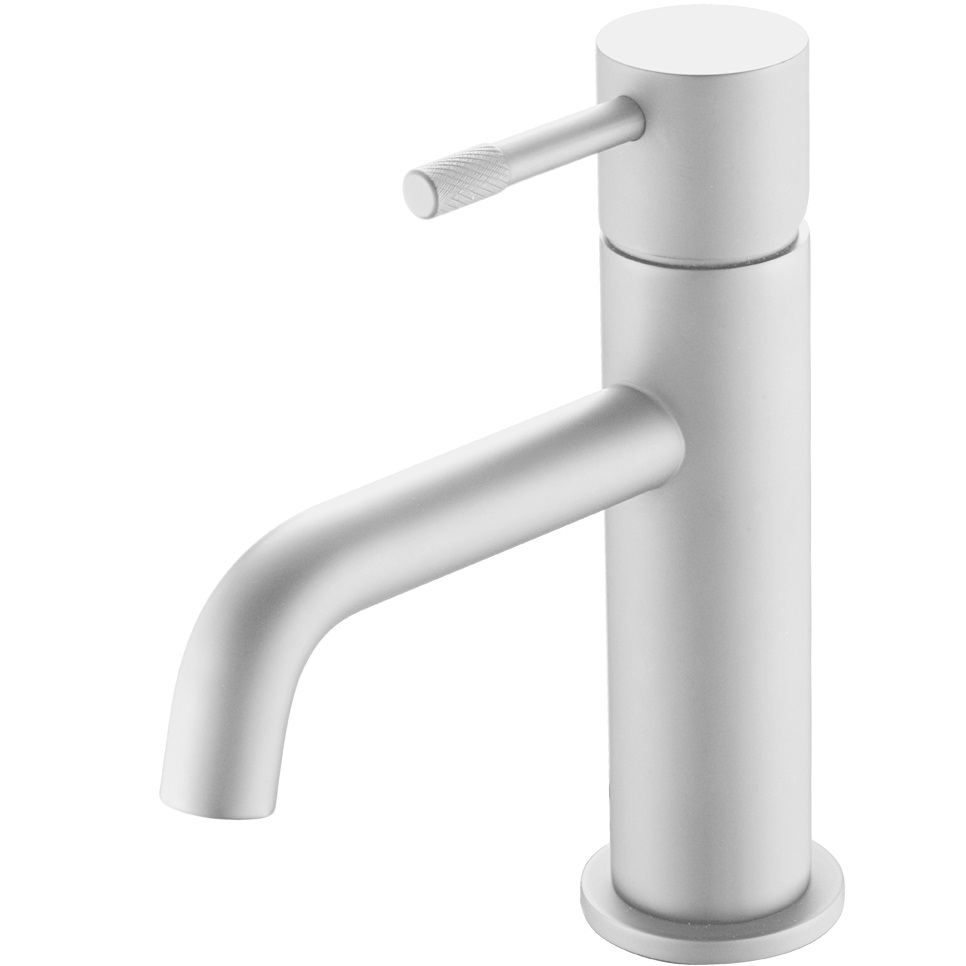 Смеситель для раковины Boheme Uno 461-MW (белый матовый), без донного клапана