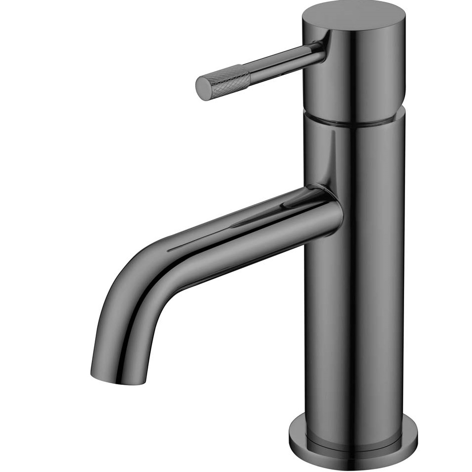 Смеситель для раковины Boheme Uno 461-SGM (оружейный металл глянцевый), без донного клапана
