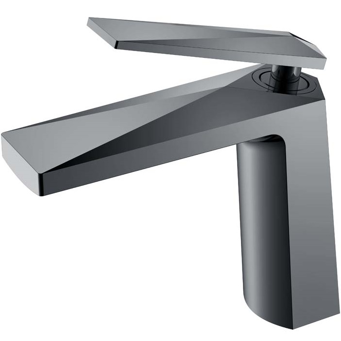 Смеситель для раковины Boheme Venturo 371-SGM (оружейный металл глянцевый), без донного клапана