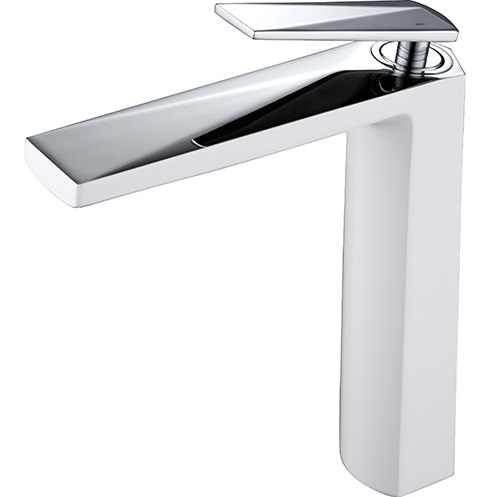 Смеситель для раковины Boheme Venturo 372-W (хром, белый), без донного клапана