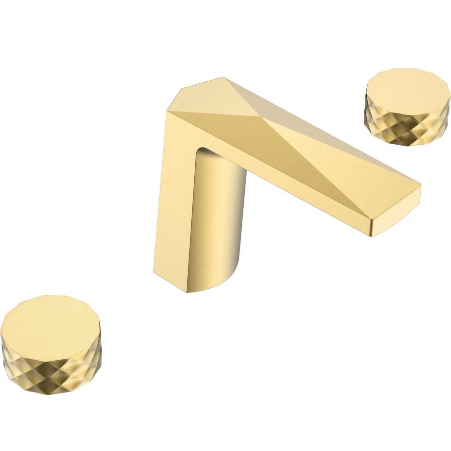Смеситель для раковины Boheme Venturo Diamond 150-G-DIAMOND (золотой), без донного клапана