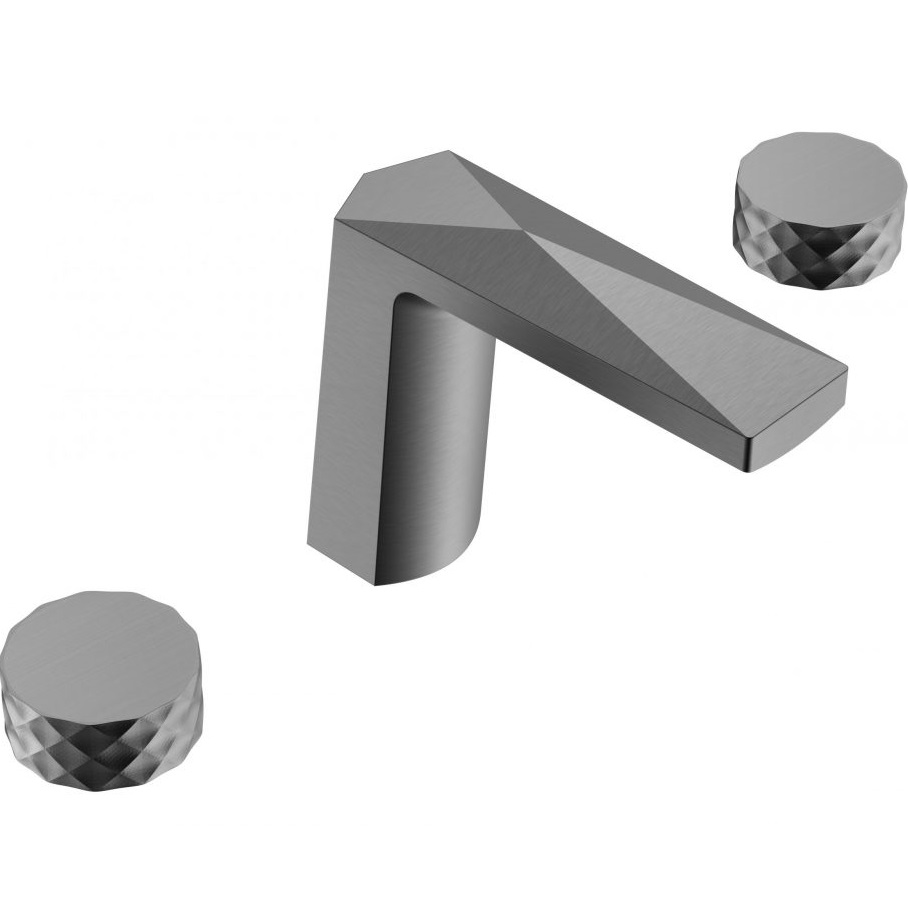 Смеситель для раковины Boheme Venturo Diamond 150-GM-DIAMOND (оружейный металл), без донного клапана