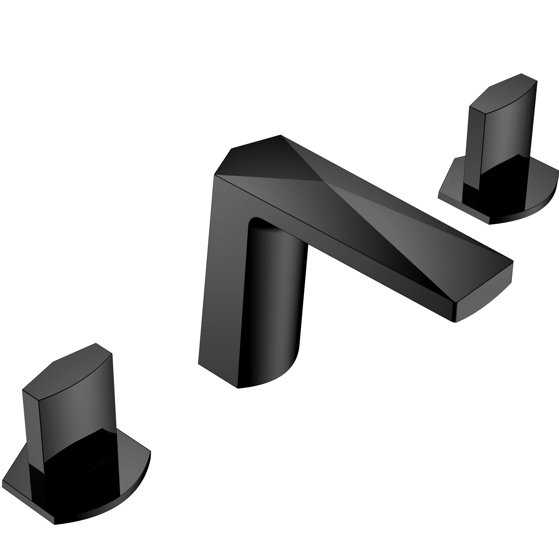 Смеситель для раковины Boheme Venturo Ice 150-B-ICE (черный), без донного клапана