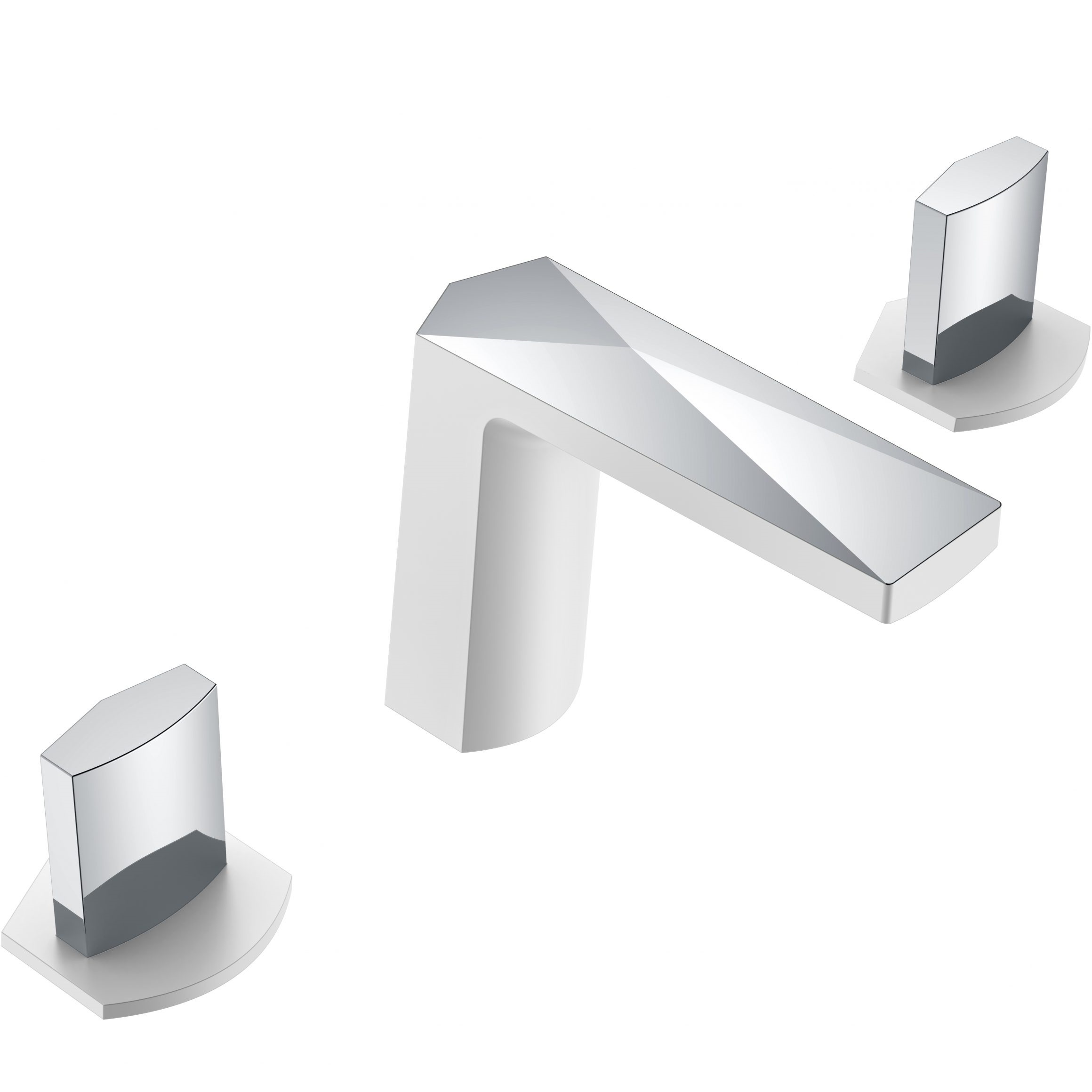 Смеситель для раковины Boheme Venturo Ice 150-WCR-ICE (хром, белый), без донного клапана