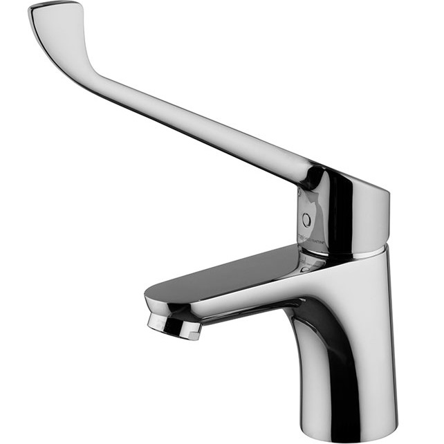 Смеситель для раковины для лечебных учреждений Fima Carlo Frattini Collettivita F3831/LCCR.1.ES (хром), с донным клапаном