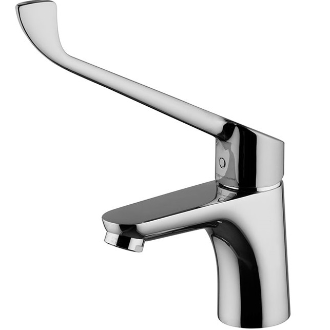 Смеситель для раковины для лечебных учреждений Fima Carlo Frattini Collettivita F3831L/LCCR.ES (хром), с донным клапаном