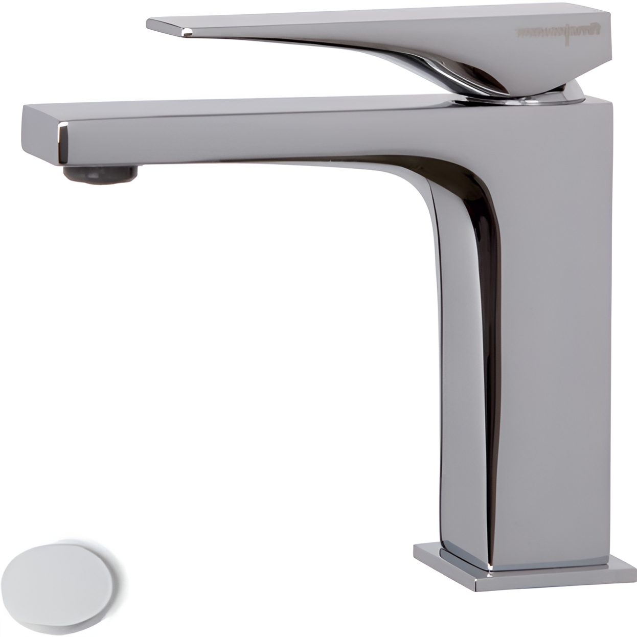 Смеситель для раковины F3961NBS (белый матовый), с донным клапаном