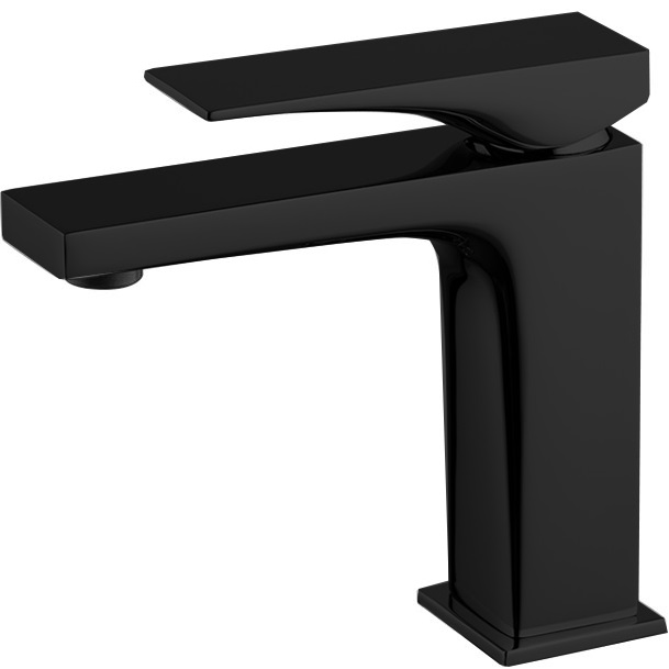 Смеситель для раковины F3961NNS.1 (черный матовый), с донным клапаном