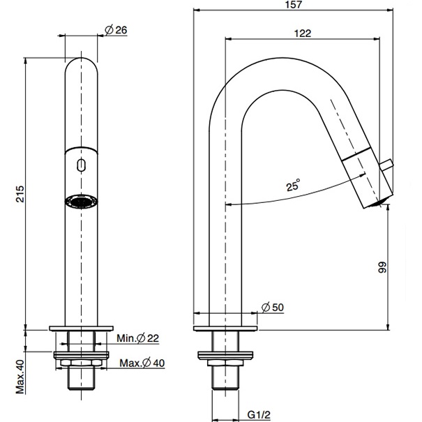 Смеситель для раковины Fima Carlo Frattini Collettivita F3061/2OR (золотой), только холодная вода