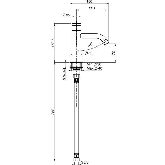 Смеситель для раковины Fima Carlo Frattini Collettivita F3251CR (хром), только холодная вода