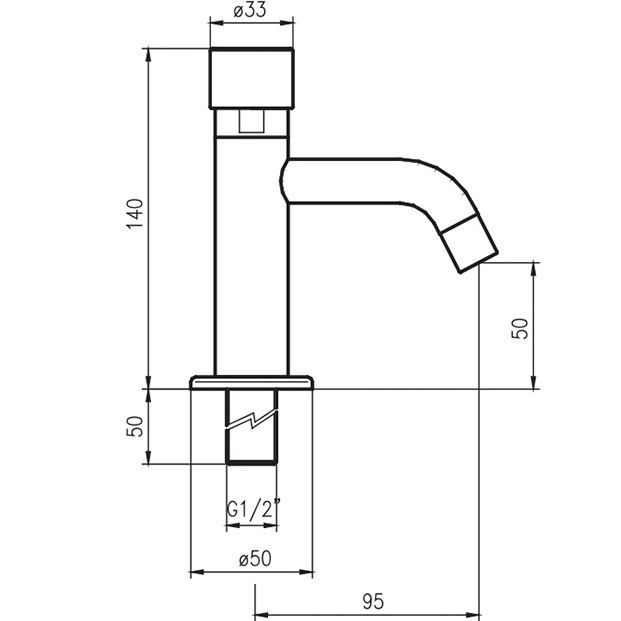 Смеситель для раковины Fima Carlo Frattini Collettivita F5181XSCR (хром), только холодная вода