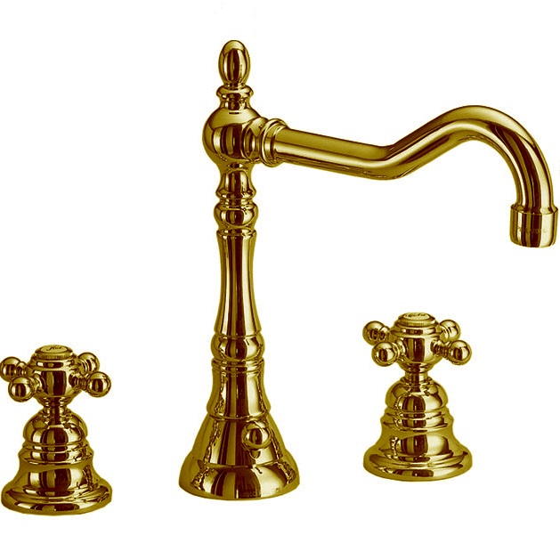 Смеситель для раковины Fima Carlo Frattini Elizabeth F5081OR (золотой), с донным клапаном