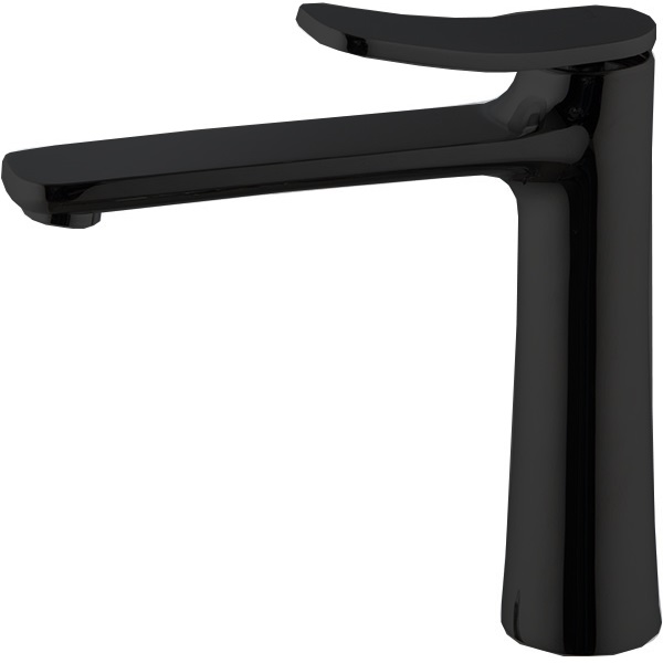 Смеситель для раковины Fima Carlo Frattini Flo F3801LNS.1 (черный матовый), с донным клапаном