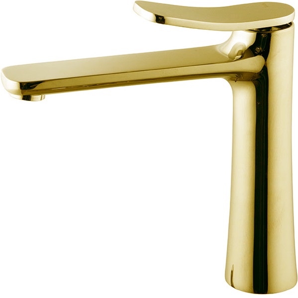 Смеситель для раковины Fima Carlo Frattini Flo F3801LOR (золотой), с донным клапаном