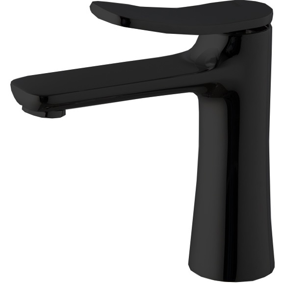 Смеситель для раковины Fima Carlo Frattini Flo F3801NS.1 (черный матовый), с донным клапаном