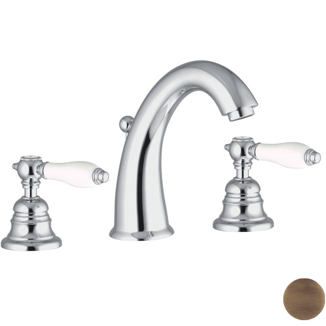 Смеситель для раковины Fima Carlo Frattini Herend F5421BR (бронза), с донным клапаном