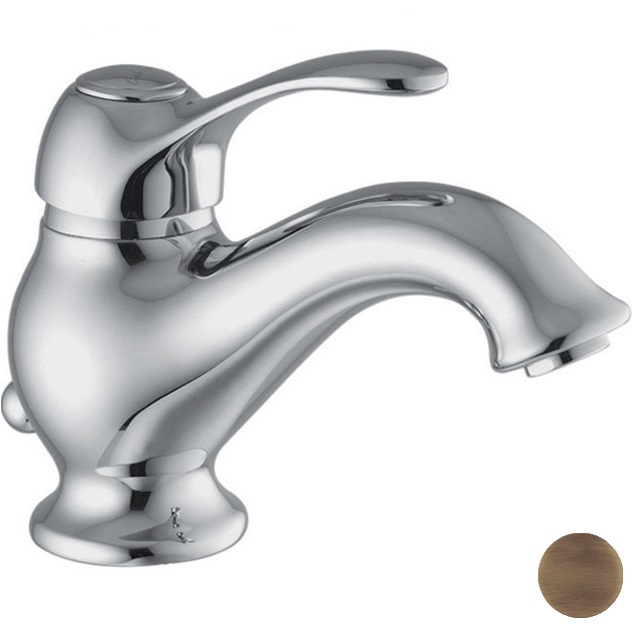 Смеситель для раковины Fima Carlo Frattini Lamp F3301BR (бронза), с донным клапаном