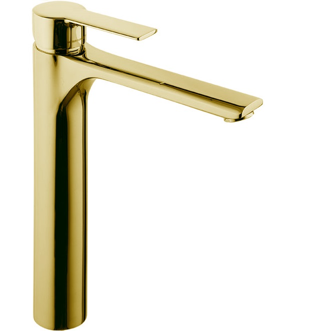 Смеситель для раковины Fima Carlo Frattini Mast F3131/HOR.1 (золотой), с донным клапаном