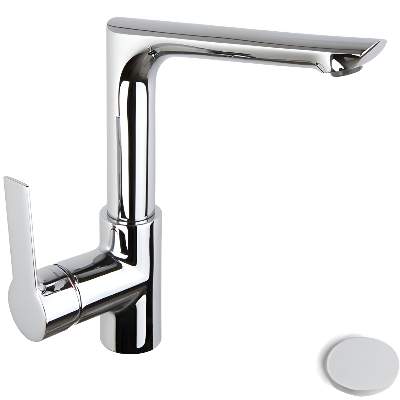 Смеситель для раковины Fima Carlo Frattini Mast F3151FBS (белый матовый), с донным клапаном