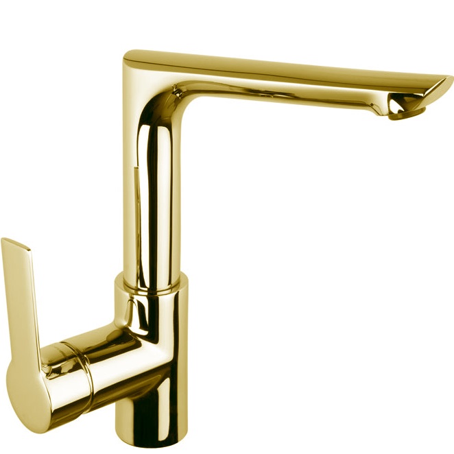 Смеситель для раковины Fima Carlo Frattini Mast F3151FOR.1.ES (золотой), с донным клапаном