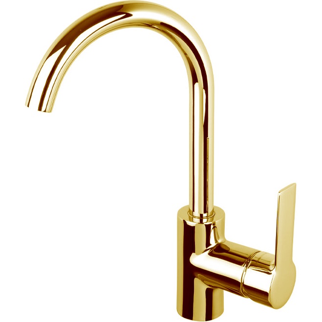 Смеситель для раковины Fima Carlo Frattini Mast F3151OR (золотой), с донным клапаном