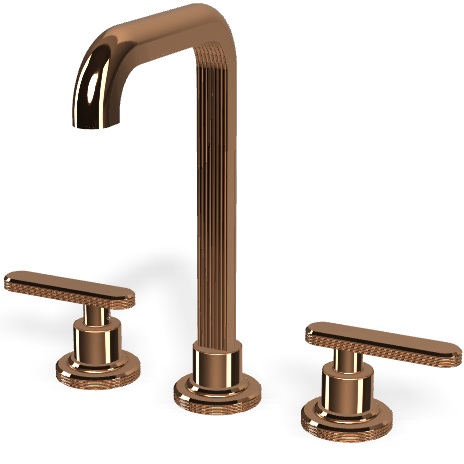 Смеситель для раковины Fima Carlo Frattini Park Lane F1311ZL (янтарная бронза), с донным клапаном