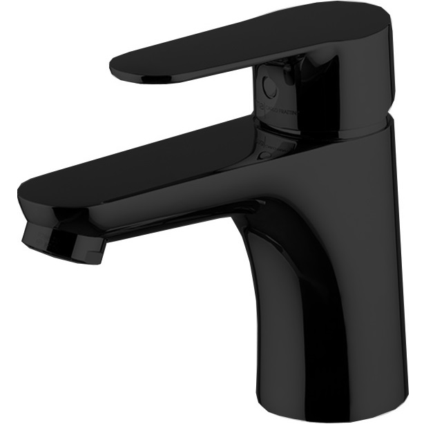 Смеситель для раковины Fima Carlo Frattini Serie 22 F3831NS.ES (черный матовый), с донным клапаном