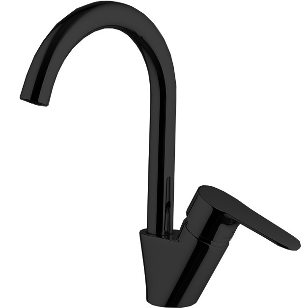 Смеситель для раковины Fima Carlo Frattini Serie 22 F3841NS (черный матовый), с донным клапаном