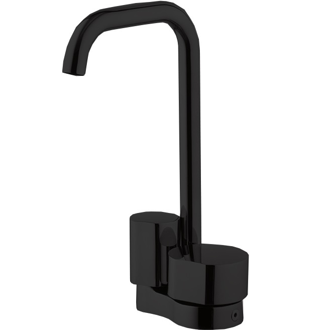 Смеситель для раковины Fima Carlo Frattini So F3171BNS (черный матовый), с донным клапаном