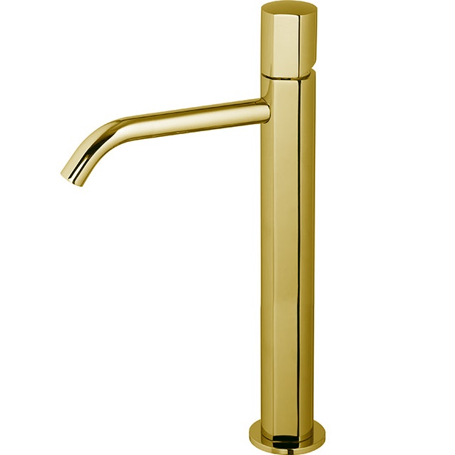 Смеситель для раковины Fima Carlo Frattini So F3181/HOR (золотой), с донным клапаном