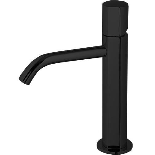 Смеситель для раковины Fima Carlo Frattini So F3181NS (черный матовый), с донным клапаном