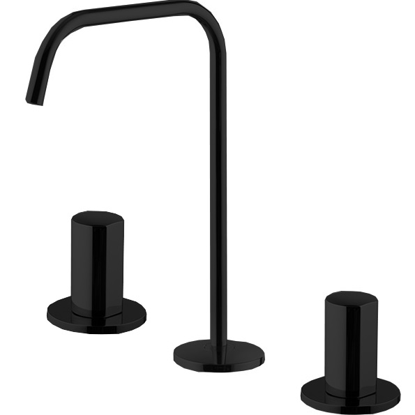 Смеситель для раковины Fima Carlo Frattini So F3191ANS (черный матовый), с донным клапаном